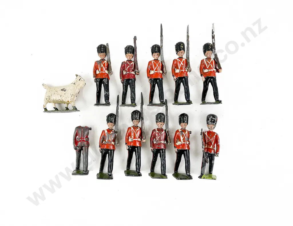 Britains Royal Welsh Fusiliers with Goat Mascot 11pces Image 1++