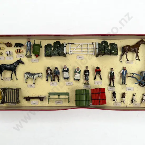 Britains Retail Sample Box of Farm People and Animals