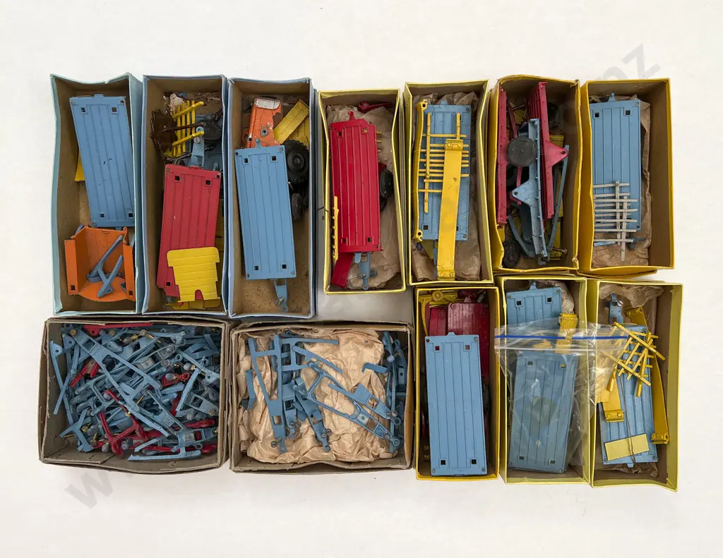 Multiple Boxed Crescent Toys Farm Hay Trailers Image 1++