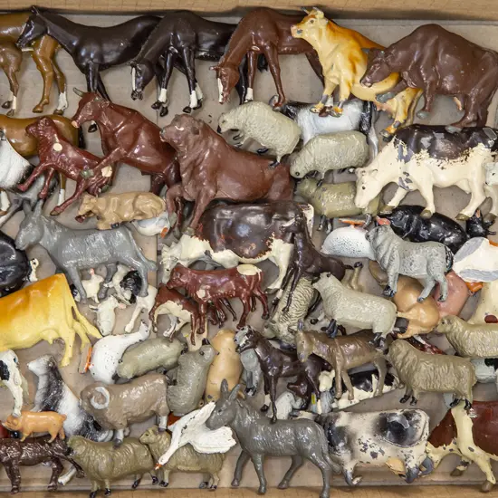 Mainly Britains Various Farm Animals approx 70pces
