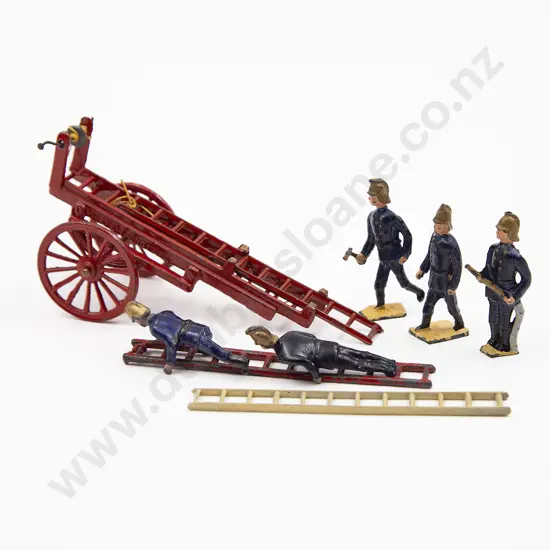 Taylor & Barrett Fire Wheeled Escape Ladder with Four Firemen