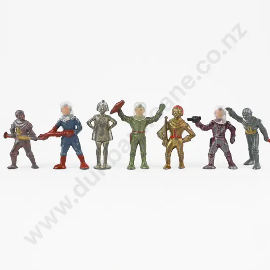 Made in England Johillco Hollow Cast Spacemen 6pces