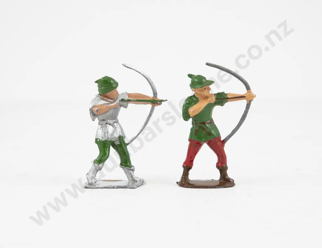 Possible Johillco Robin Hood and Maid Marion with two archers and four flatback deers Image 1++
