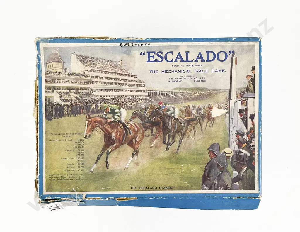 Boxed Chad Valley Escalado 'The Mechanical Race Game' Image 1++