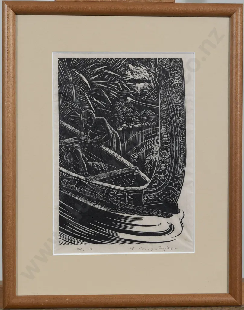 E. Mervyn Taylor (1906 - 1964) - Tipa Releasing Mata Image 1++