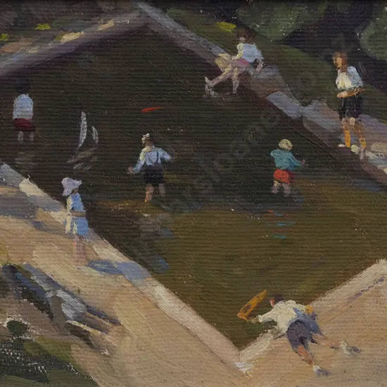 Marcus King (1891-1983) - Children in a Pool