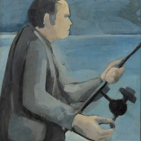 Trevor Moffitt (1936 - 2006) - Man Fishing