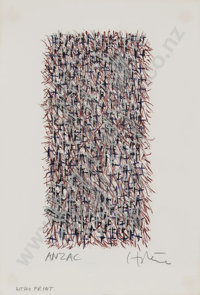 Ralph Hotere (1931 - 2013) - ANZAC Image 1++