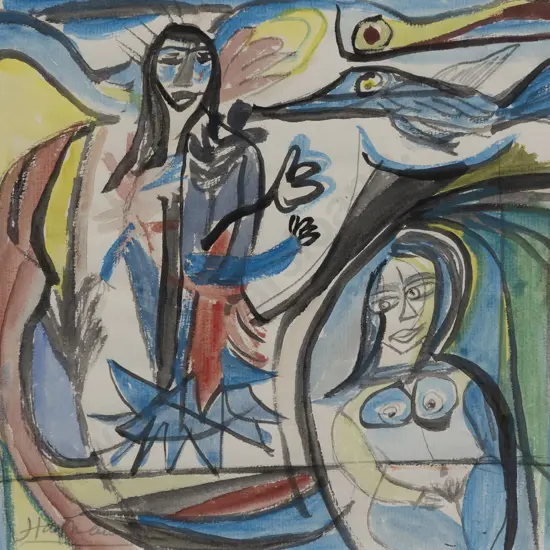 Patrick Hayman (1915 - 88) - Events by the Sea