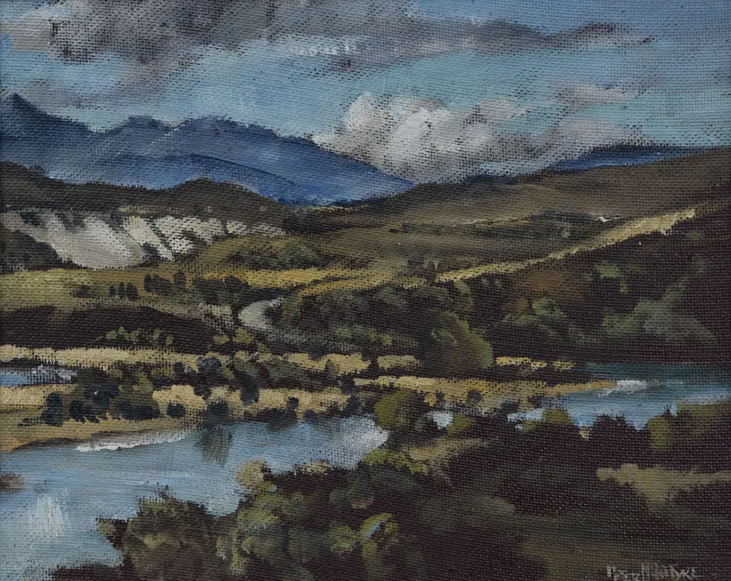 Peter McIntyre (1910 - 1995) - Rangitikei River Image 1++