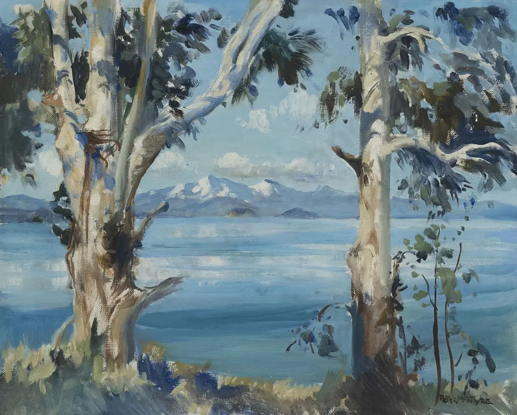 Peter McIntyre (1910 - 1995) - Lake Taupo Image 1++