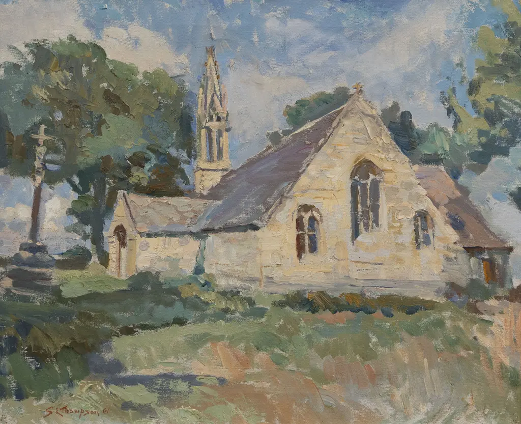 Sydney Lough Thompson (1877-1973) - Chapel of Cadol Brittany Image 1++