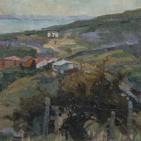 Edward Fristrom (1864 - 1950) - Landscape Near Dunedin