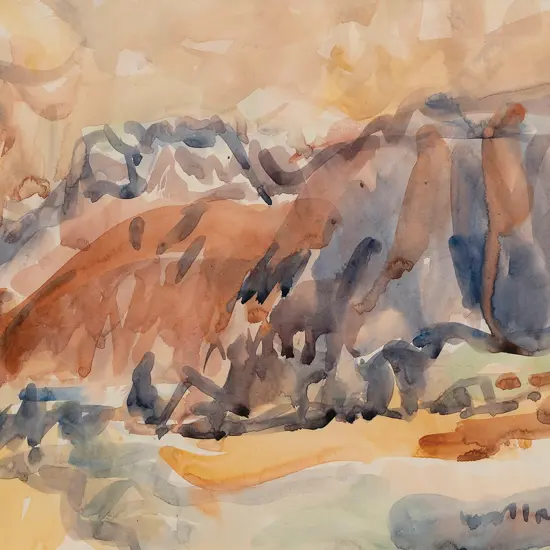 Mountford Tosswill (Toss) Woollaston (1910-1998) - Mt Arthur Range