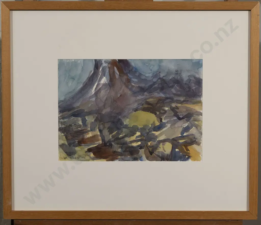 Mountford Tosswill (Toss) Woollaston (1910-98) - Mt Egmont from Upland Road Image 1++