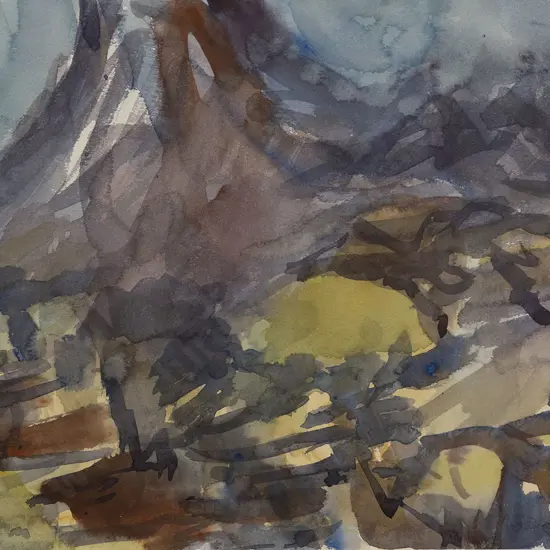 Mountford Tosswill (Toss) Woollaston (1910-98) - Mt Egmont from Upland Road