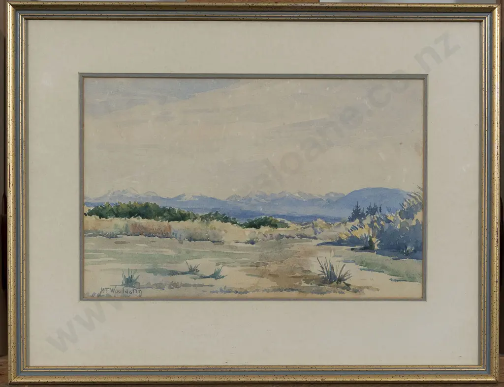 Mountford Tosswill (Toss) Woollaston (1910-1998 - Looking West From Tahunanui Nelson Image 1++