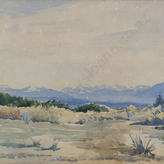 Mountford Tosswill (Toss) Woollaston (1910-1998 - Looking West From Tahunanui Nelson