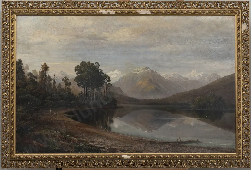 Charles Blomfield (1848 - 1926) - Lake Kaniere Westland Image 1++