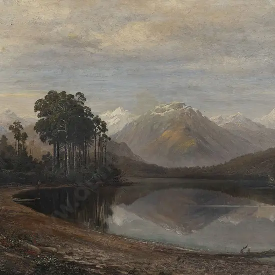 Charles Blomfield (1848 - 1926) - Lake Kaniere Westland