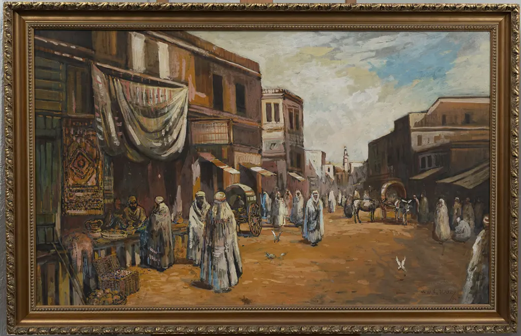 Blythe Fletcher (1890-1949) - Moroccan Market Scene Image 1++