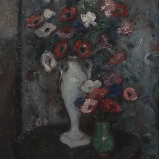 Georges d'Espagnat (French 1870 - 1950) - Still Life with Anemones