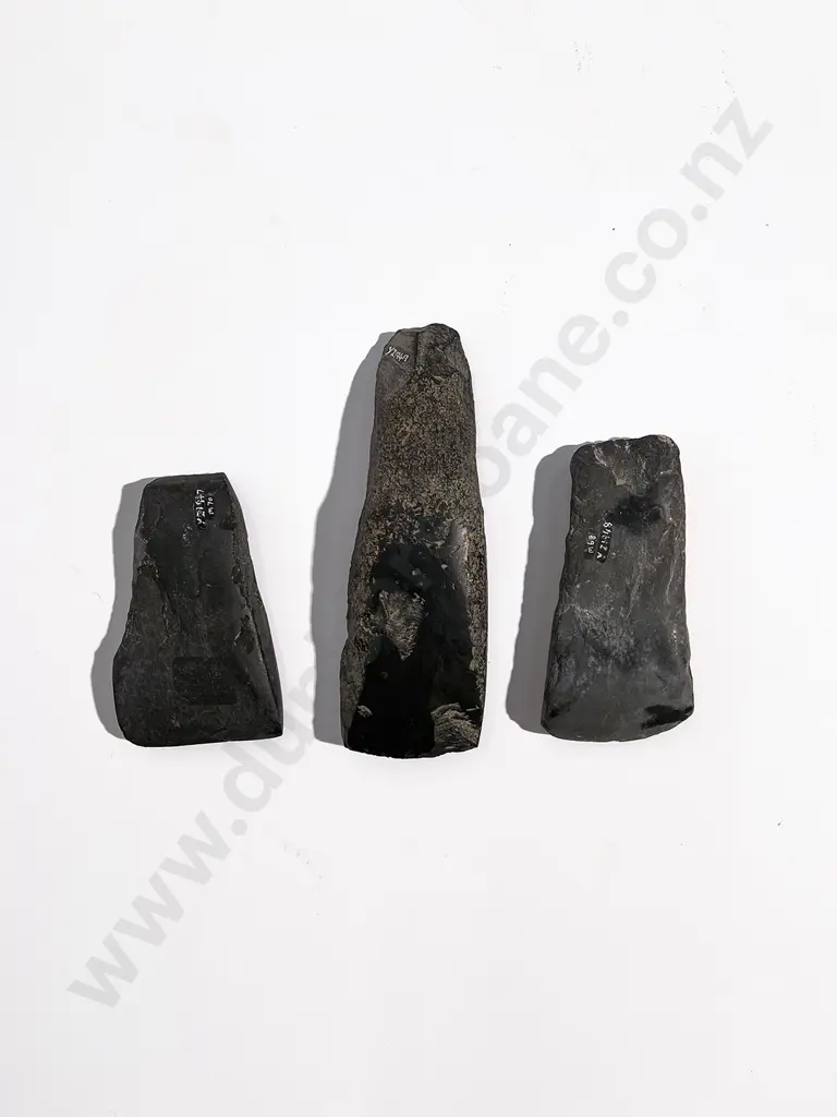 Three Pre-European Toki (Argillite) Image 1++