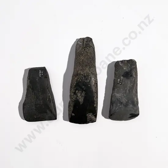 Three Pre-European Toki (Argillite)