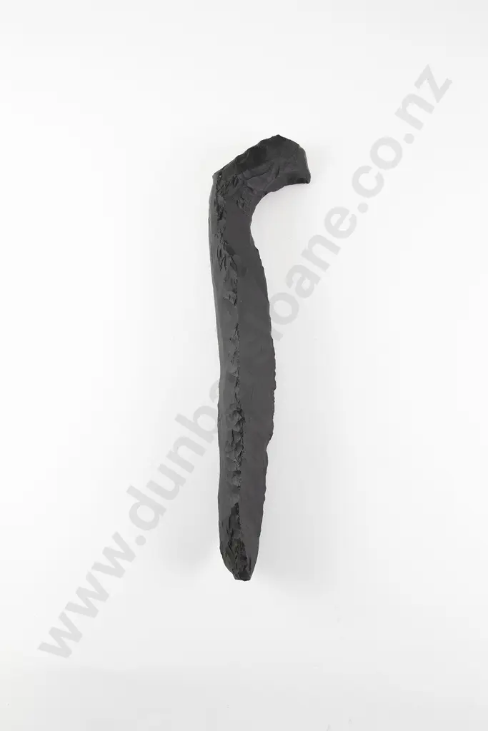 Unusual Agillite Toki With Curved End Section Image 1++