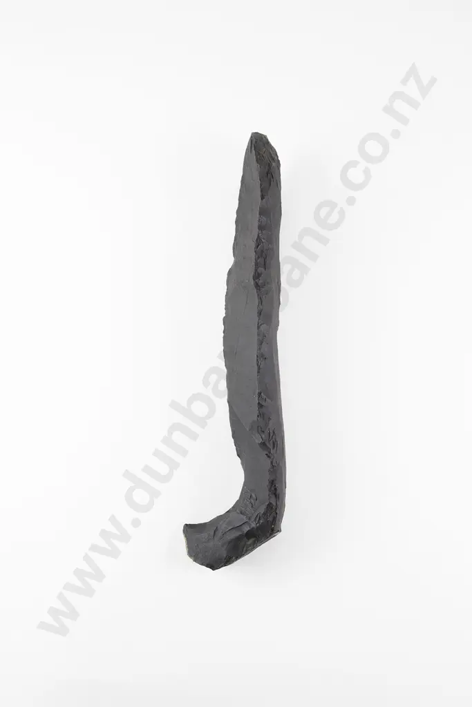 Unusual Agillite Toki With Curved End Section Image 1++