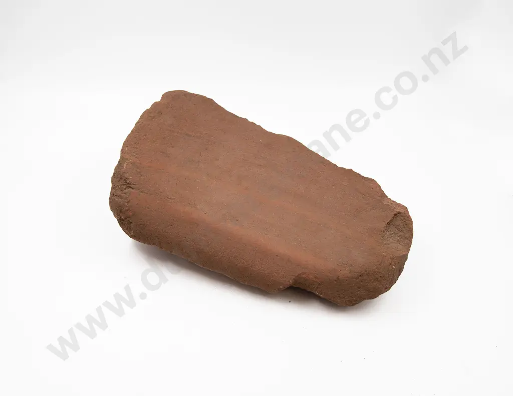 A Large Red Volcanic Polishing Stone From The Pitcairn Islands Image 1++
