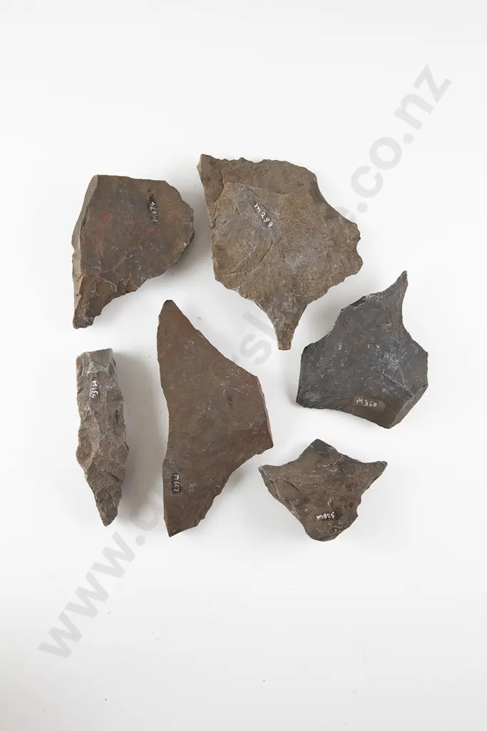 Five Awls From The Pitcairn Islands (Basalt) Image 1++