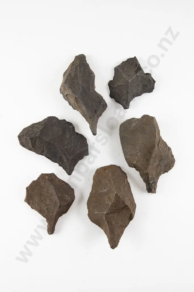 Six Awls From The Pitcairn Islands (Basalt) Image 1++
