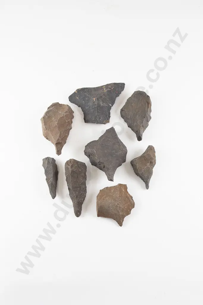 Eight Awls From The Pitcairn Islands (Basalt) Image 1++
