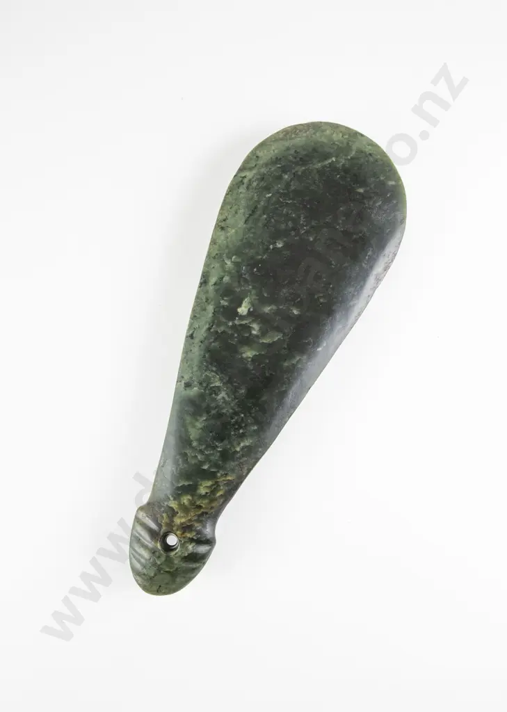 Early Contact Period Mere Pounamu (Short Bladed Nephrite Weapon) Image 1++