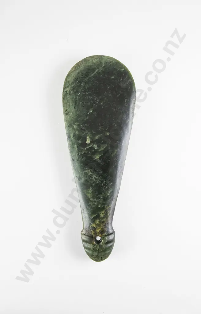 Early Contact Period Mere Pounamu (Short Bladed Nephrite Weapon) Image 1++