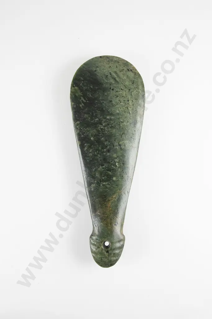 Early Contact Period Mere Pounamu (Short Bladed Nephrite Weapon) Image 1++