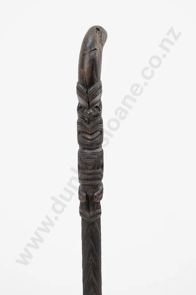 A 19th Century Finely Carved Ngati Tarawhai Tokotoko Image 1++