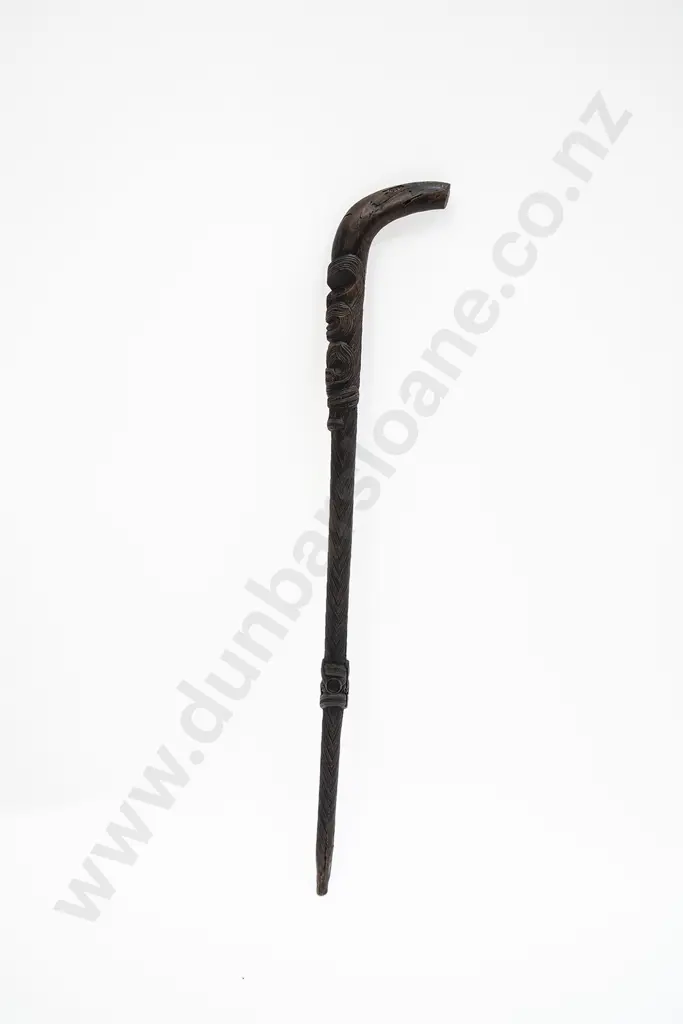 A 19th Century Finely Carved Ngati Tarawhai Tokotoko Image 1++