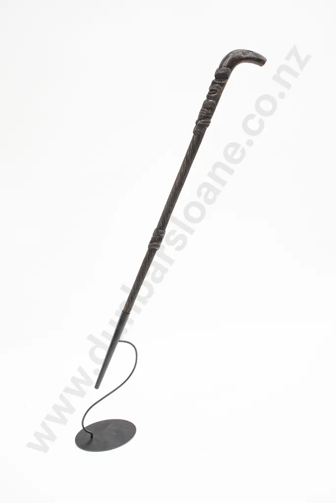 A 19th Century Finely Carved Ngati Tarawhai Tokotoko Image 1++