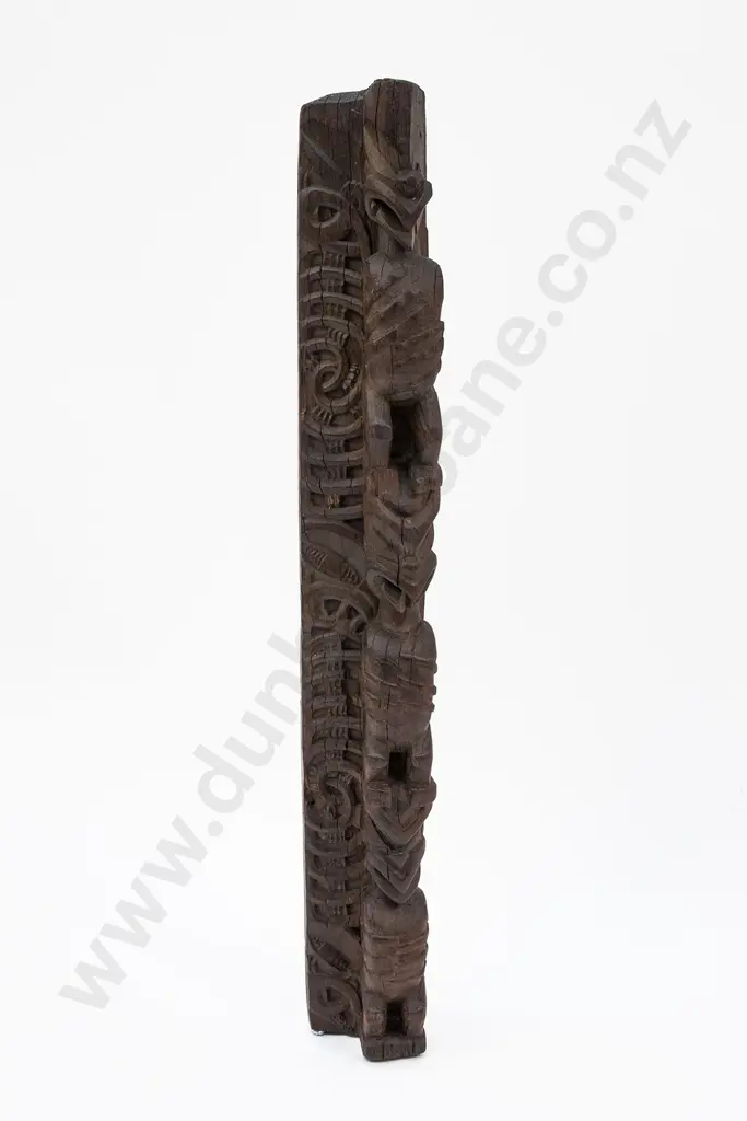 Carved Wooden Whakawae (Door Jamb) Section Image 1++