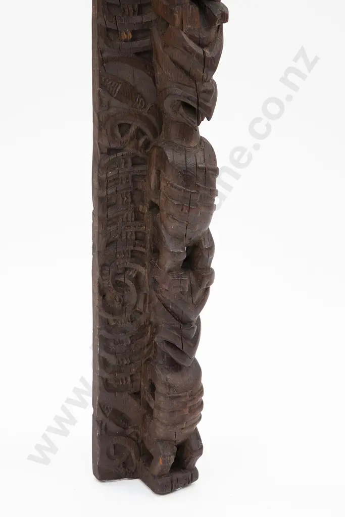 Carved Wooden Whakawae (Door Jamb) Section Image 1++