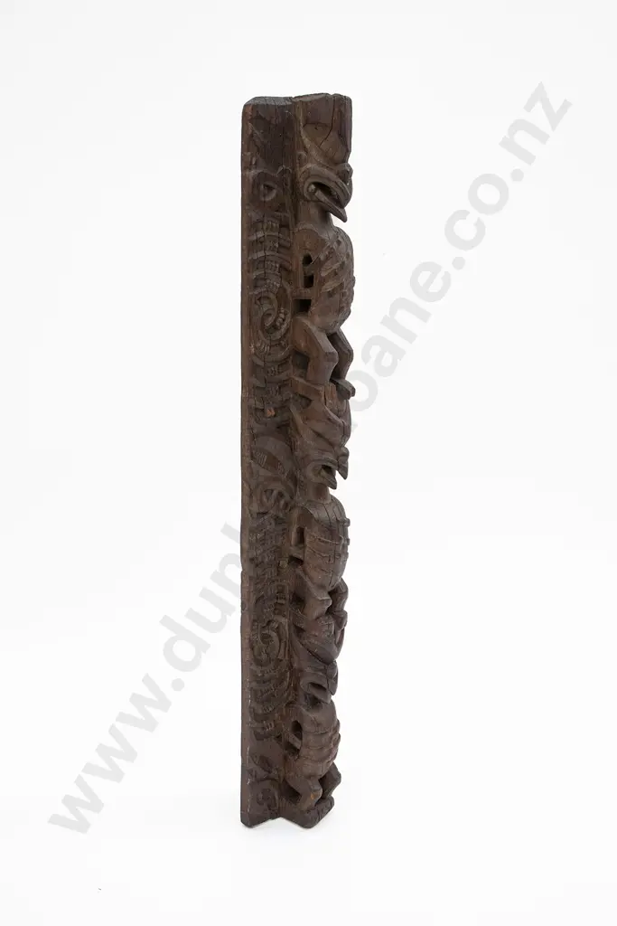 Carved Wooden Whakawae (Door Jamb) Section Image 1++