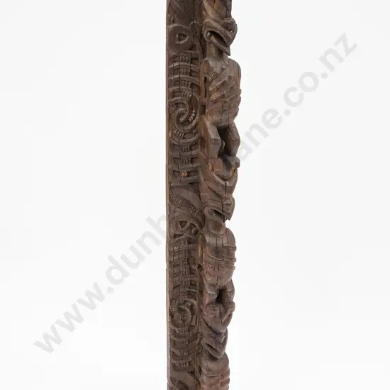 Carved Wooden Whakawae (Door Jamb) Section