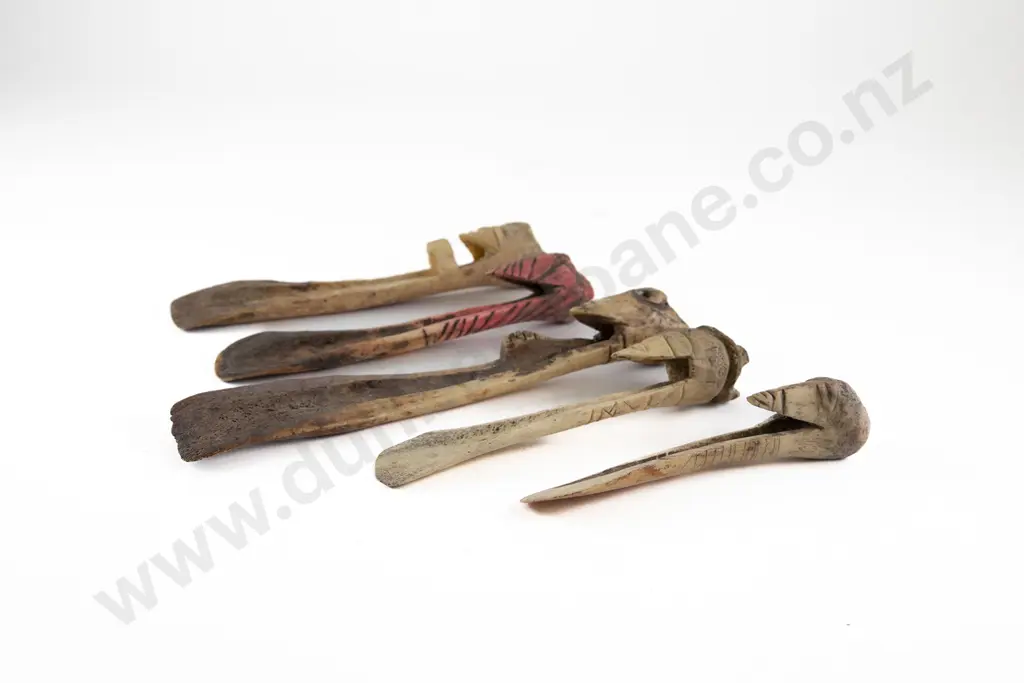Five Cassowary Bone Spatulas Image 1++