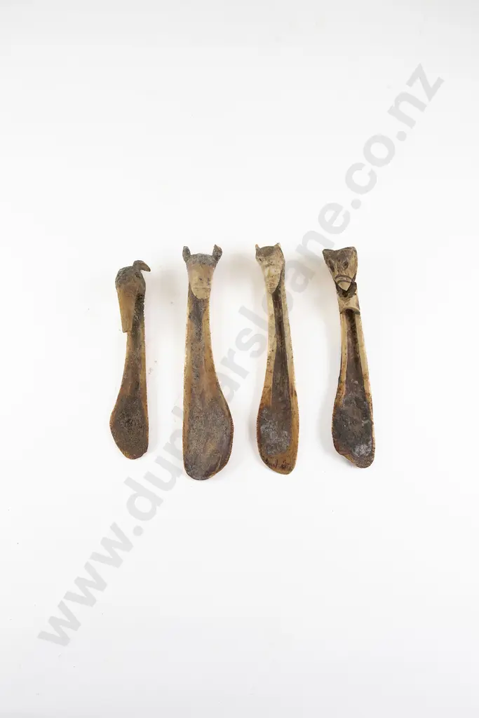 Four Cassowary Bone Spatulas Image 1++