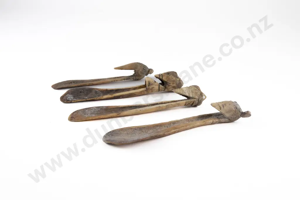 Four Cassowary Bone Spatulas Image 1++
