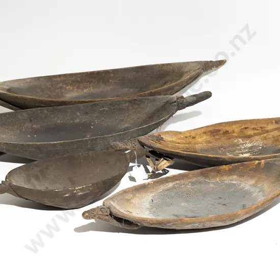 Five Elliptical Ramu River Food Bowls