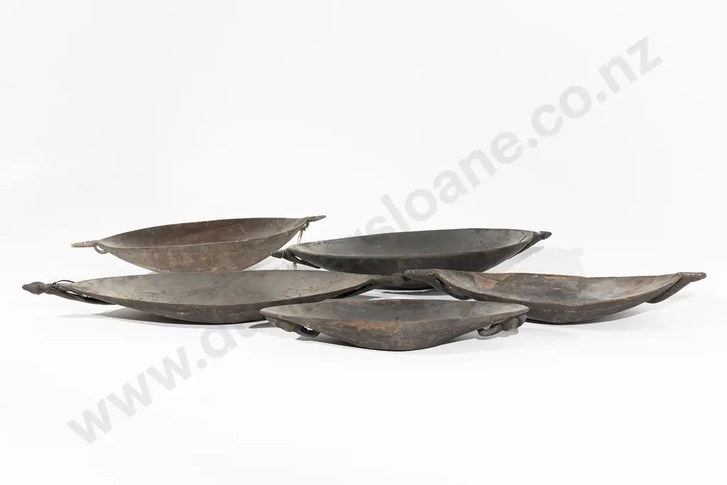 Five Elliptical Ramu River Food Bowls Image 1++