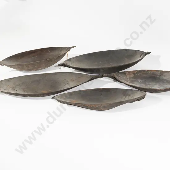 Five Elliptical Ramu River Food Bowls